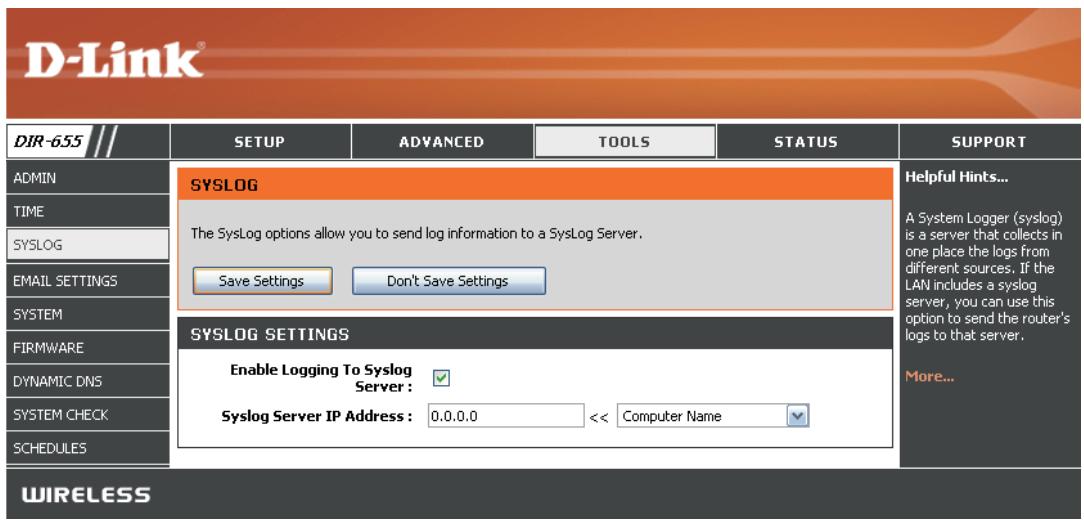 D-LINK DIR-655 - SysLog - 1