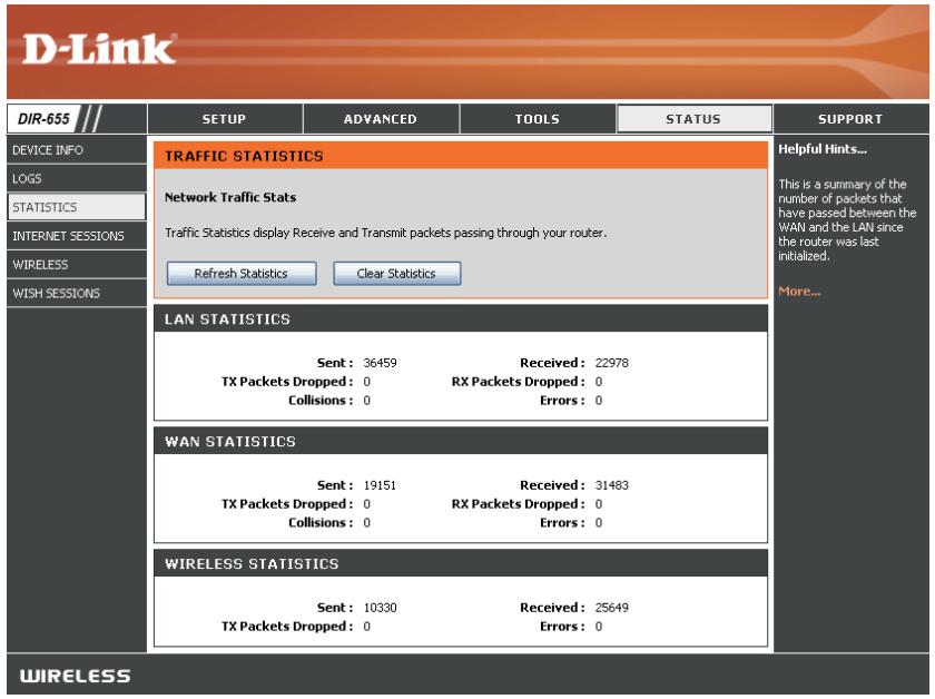 D-LINK DIR-655 - Statistiques - 1