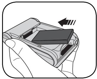 AIPTEK POCKET DV Z100 PRO - Installer la batterie - 2