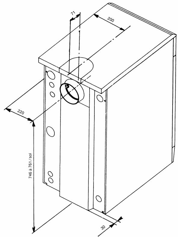 DEVILLE CO9966 - Effectuer le raccordement (conformément au DTU 24.1) en veillant particulièrement : - 1