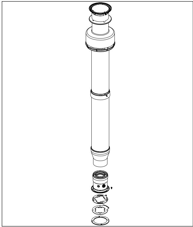 DEVILLE DMC 24 - Conduit de fumées - KIT G - 4
