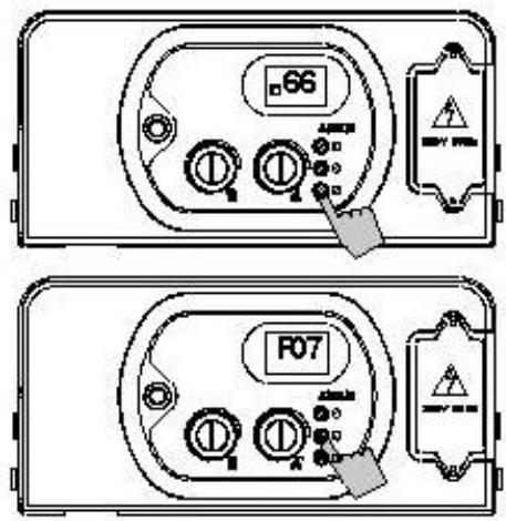 DEVILLE DMC 24 - Paramètre 06 - réglage pression minimum chauffage (réglage suivant tableau page 38) - 1