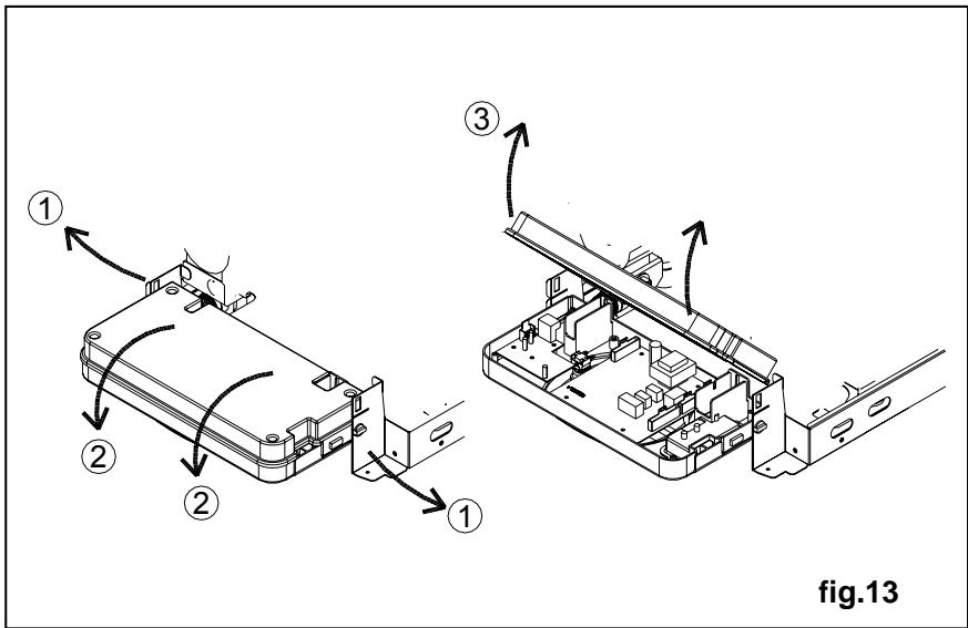 DEVILLE DMC 24 - Pour accéder aux branchements électriques du tableau de commandes, procéder comme suit (fig. 13) : - 2