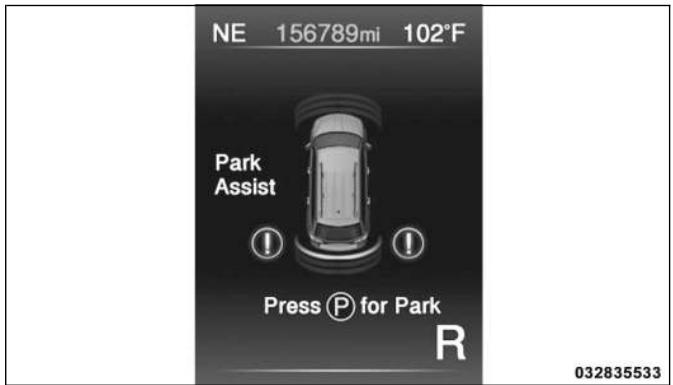 FIAT FREEMONT 2011 - Ecran ParkSense® - 5