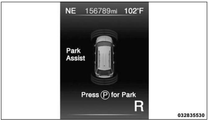 FIAT FREEMONT 2011 - Ecran ParkSense® - 1