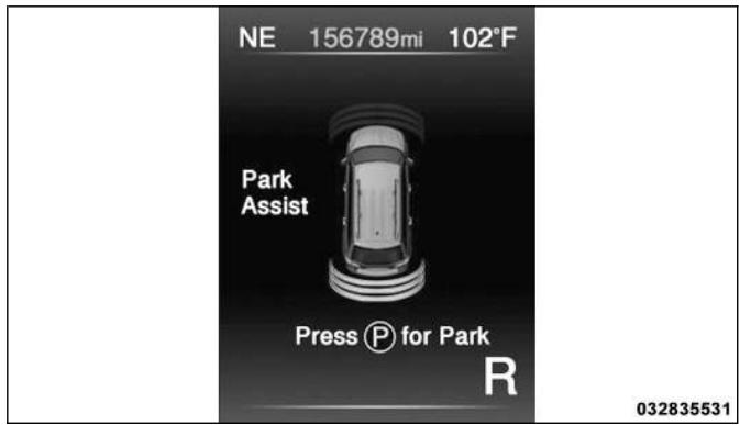 FIAT FREEMONT 2011 - Ecran ParkSense® - 3