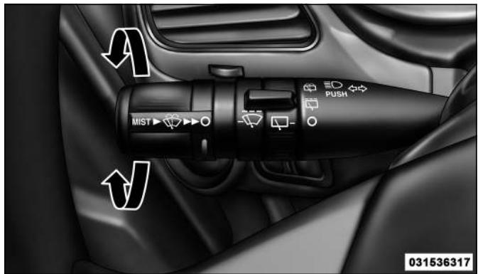 FIAT FREEMONT 2011 - FONCTIONNEMENT DE L'ESSUIE-GLACE AVANT - 2