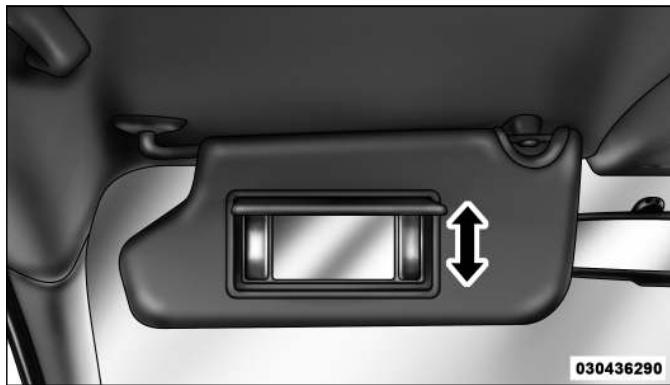 FIAT FREEMONT 2011 - Coulissement sur la tige de support dupare-soleil - Selon l'equipement - 1