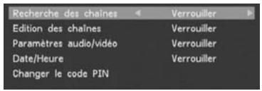 CGV PREMIO ST1 - Verrouillage: «recherche des chaînes - 1