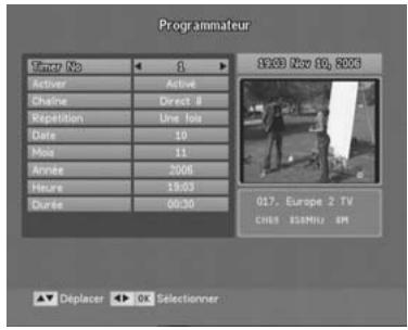 CGV PREMIO ST1 - Mode d'enregistrements en différé : «programmateur - 2
