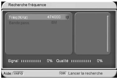CGV PREMIO ST5 - Sous-menu "installation"*recherche fréquence - 1