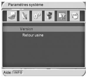 CGV PREMIO ST5 - Menu "paramètres système - 1