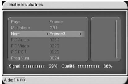 CGV PREMIO ST5 - Sous-menu "gestion des chaînes"\*"editor les chaînes - 3