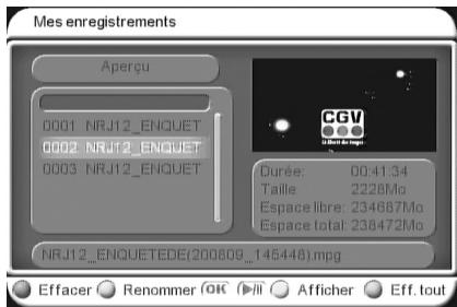 CGV PREMIO ST5 - En appuyant sur la touche LIST - 1