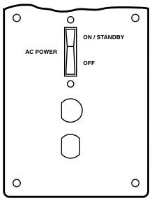 JBL ESC 333 (220-240V) - Bouton du panneau arrête - 1