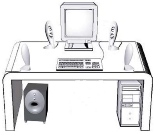 JBL INVADER - Emplazamente de los altavoces - 1