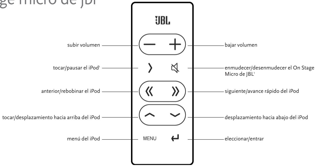 JBL ON STAGE MICRO - guía de configuración sencilla del control remoto del on stage micro de jbl - 1