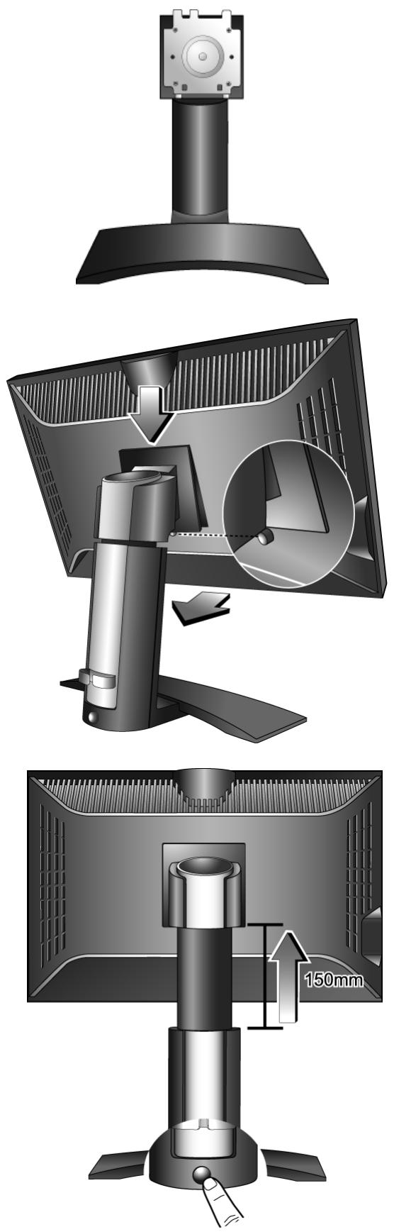 BENQ FP241W - Comment assembler le matériel de votre moniteur - 1