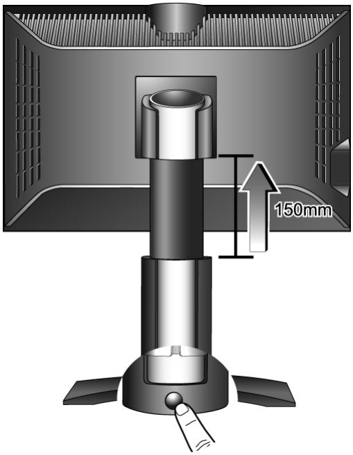 BENQ FP241W - Pour ajuster la hauteur du moniteur - 1