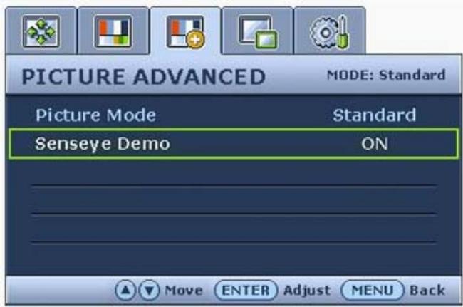 BENQ FP241W - Main menu mode (Mode du menu principal) - 4