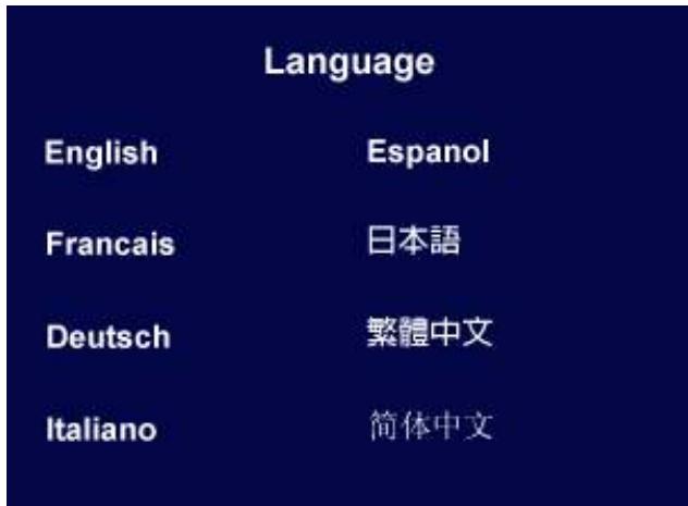 BENQ FP91G X - Sous-menu Langues - 1