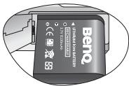 BENQ P500 - Pour enlever la batterie : - 2