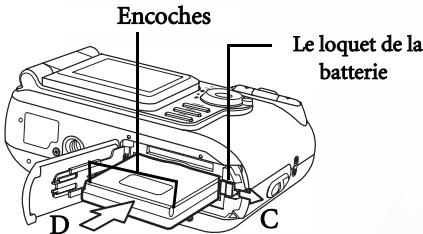 BENQ DC S40 - Insertion de la batterie - 3