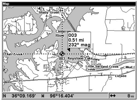 LOWRANCE GLOBALMAP 3000MT - Sauvegarde de la position du curseur en tant que repère de balisage - 1