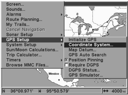 LOWRANCE GLOBALMAP 3000MT - Réglage du GPS - 1