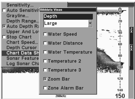 LOWRANCE GLOBALMAP 3000MT - Données du graphique - 2