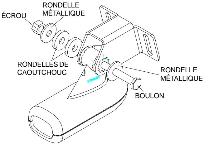 LOWRANCE HS-WS - Assemblage et montage du transducteur - 4