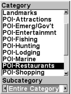 LOWRANCE IFINDER H2O - Find Map Places or Points of Interest (POI) - 3