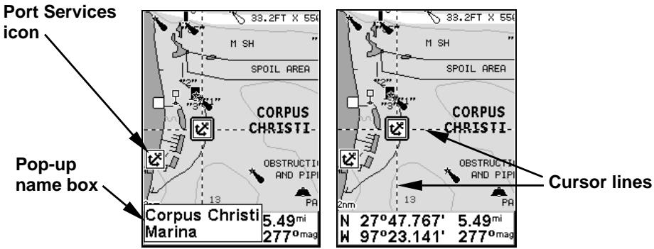 LOWRANCE IFINDER H2O - To view Port Services information: - 1