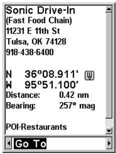 LOWRANCE IFINDER H2O - Find Map Places or Points of Interest (POI) - 9