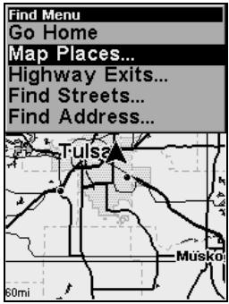 LOWRANCE IFINDER H2O - Find Map Places or Points of Interest (POI) - 1