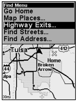 LOWRANCE IFINDER H2O - Find Interstate Highway Exits - 1