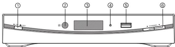 SIGMATEK DVBR-520HD - Front panel - 1