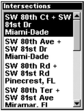 LOWRANCE IFINDER HUNT C - Rechercher des rues ou des intersections rechercher une rue - 6