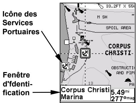 LOWRANCE IFINDER HUNT C - Pour visualiser les informations sur les services portuaires: - 1