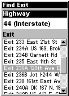 LOWRANCE IFINDER HUNT C - Trouver des sorties d'autoroutes - 2