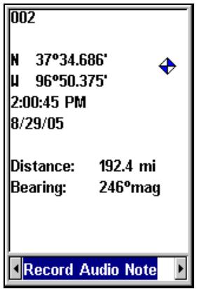 LOWRANCE IFINDER HUNT C - Altitude du waypoint - 1
