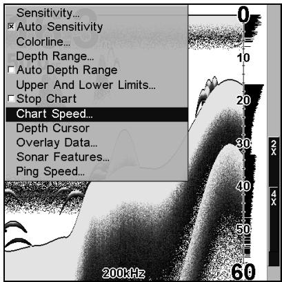 LOWRANCE X102C - Étalonnage de la vitesse - 1