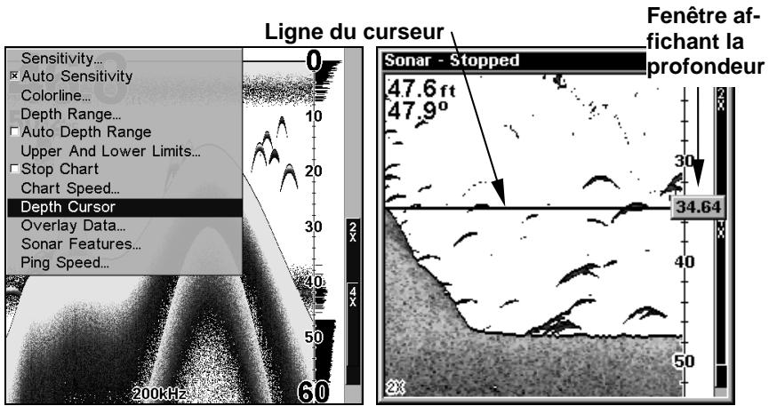LOWRANCE X102C - Curseur de profondeur - 1