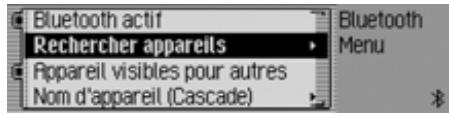 BECKER CASCADE PRO 7941 - Chercher un appareil bluetooth - 1
