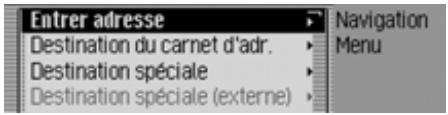 BECKER CASCADE PRO 7941 - Commandes pour le menu principal navigation - 1
