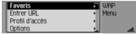 BECKER CASCADE PRO 7941 - Appeler le menu principal WAP - 2