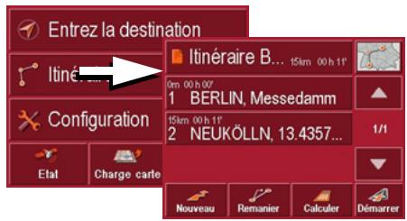 BECKER 7929 - Menu de navigation: itinéraire - 1