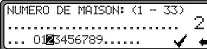 BECKER 7802 DTM - Saisie du numéro de la maison dans la rue de destination - 1