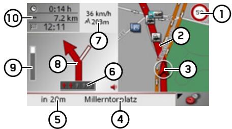 BECKER TRAFFIC ASSIST Z101 - Écran divisé avec guidage - 1