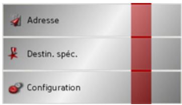 BECKER TRAFFIC ASSIST Z101 - Le menu de saisie de destination - 2